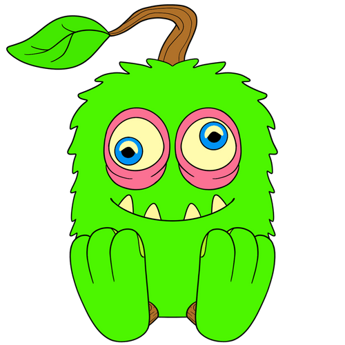 Concept of Furcorn Stickie (6in)