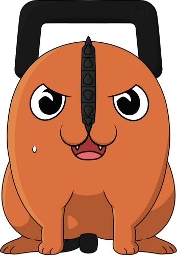 Concept of Pochita Angry