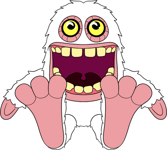 Concept of Mammott Stickie (6in)