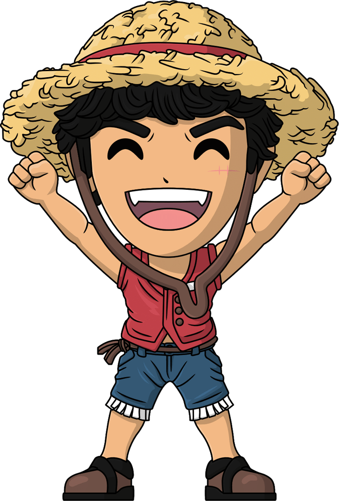 Check out this transparent One Piece Monkey D. Luffy walking PNG image