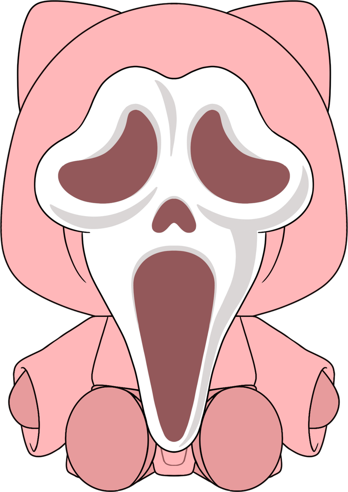 Cute Ghost Face Plush (9in)
