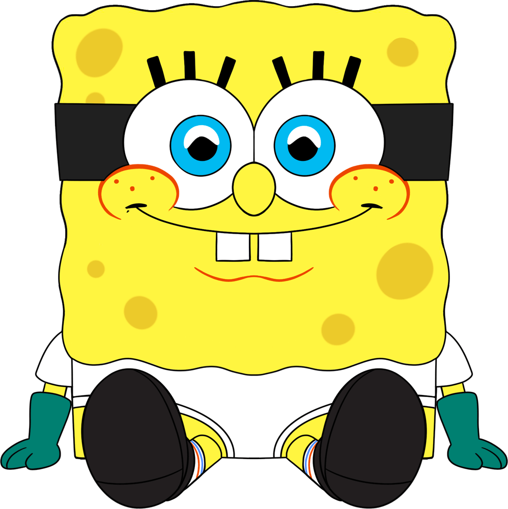spongebob dressed as mermaid man Huge image of SpongeBob dressed as MermaidMan