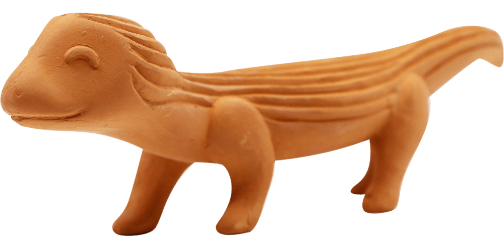 Concept of Motivational Lizard (Chia Pet)