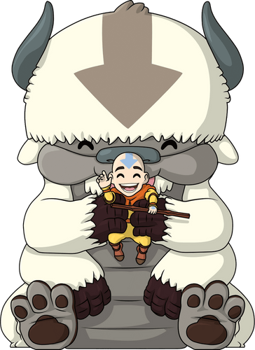 Concept of Appa and Aang 1ft