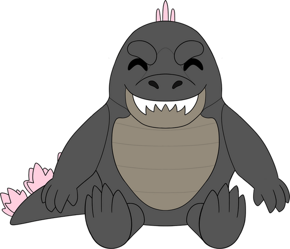 Concept of Evolved Godzilla Plush (9in)
