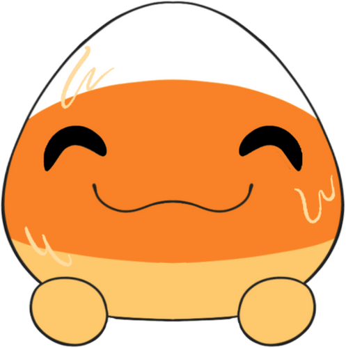 Concept of Candy Corn Slimecicle Stickie (6in)