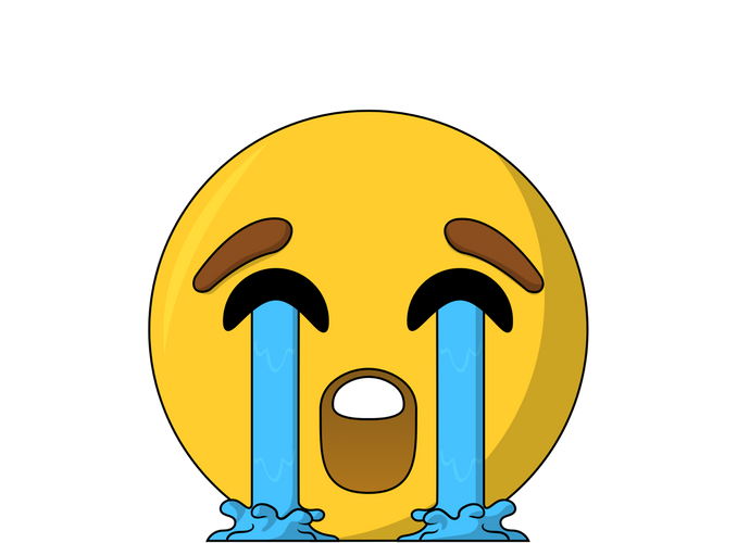Concept of Crying emoji