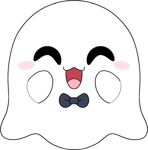 Concept of Halloween Ghost Stickie (6in)