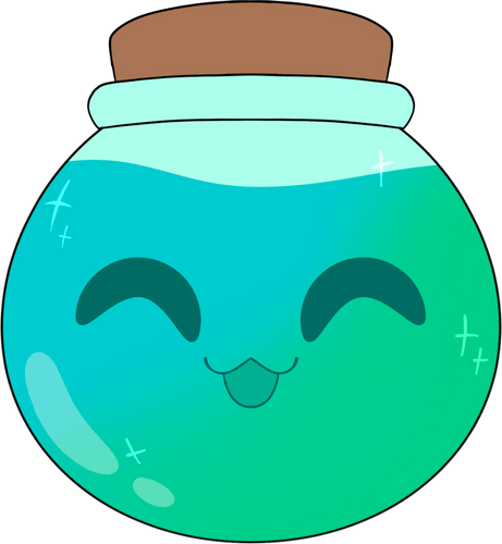 Concept of Halloween Potion Stickie (6in)