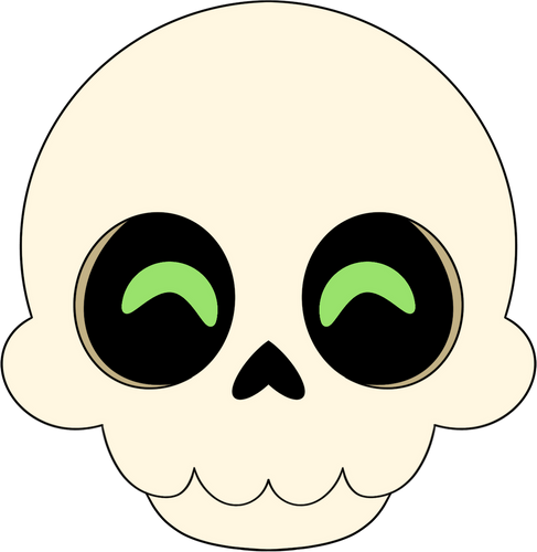 Concept of Halloween Skull Stickie (6in)