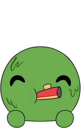 Concept of Kazoo Slimecicle Stickie (6in)
