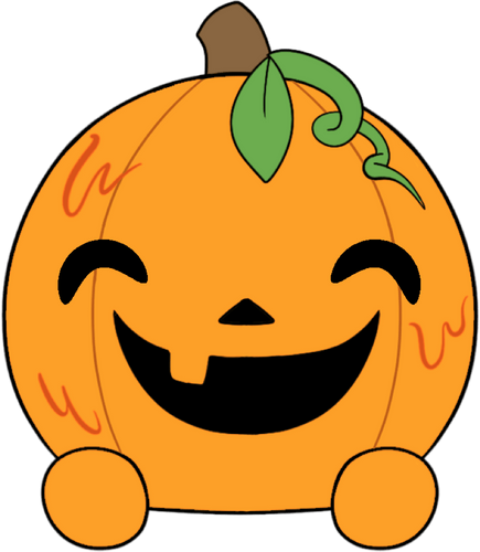 Concept of Pumpkin Slimecicle Stickie (6in)