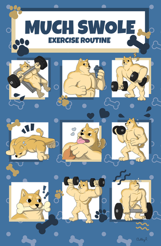 Concept of Much Swole Print