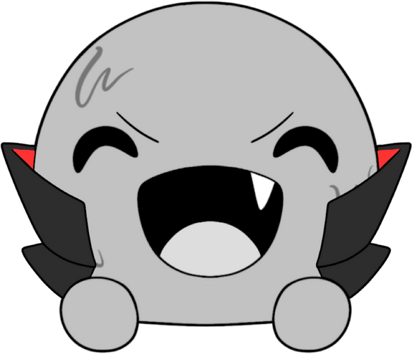 Concept of Vampire Slimecicle Stickie (6in)