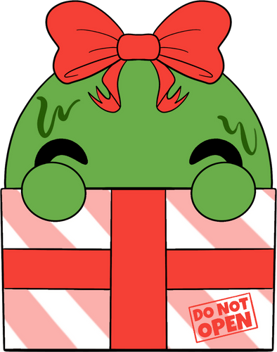 Concept of Wrapped Slimecicle Stickie (6in)